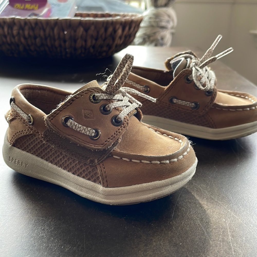 Sperry Toddler Boat Shoes Tan